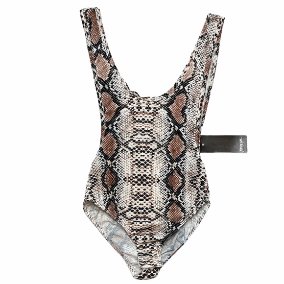 Nasty Gal Tops - Nwt Nasty Gal Snakeskin Body suit